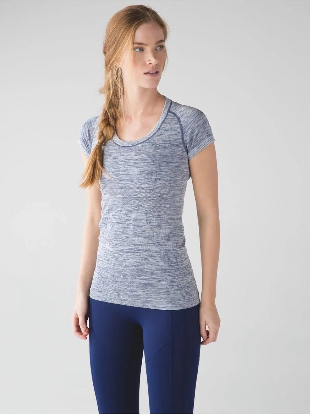 lululemon athletica Heathered Blue Swiftly Tech Short-Sleeve Performance Tee
